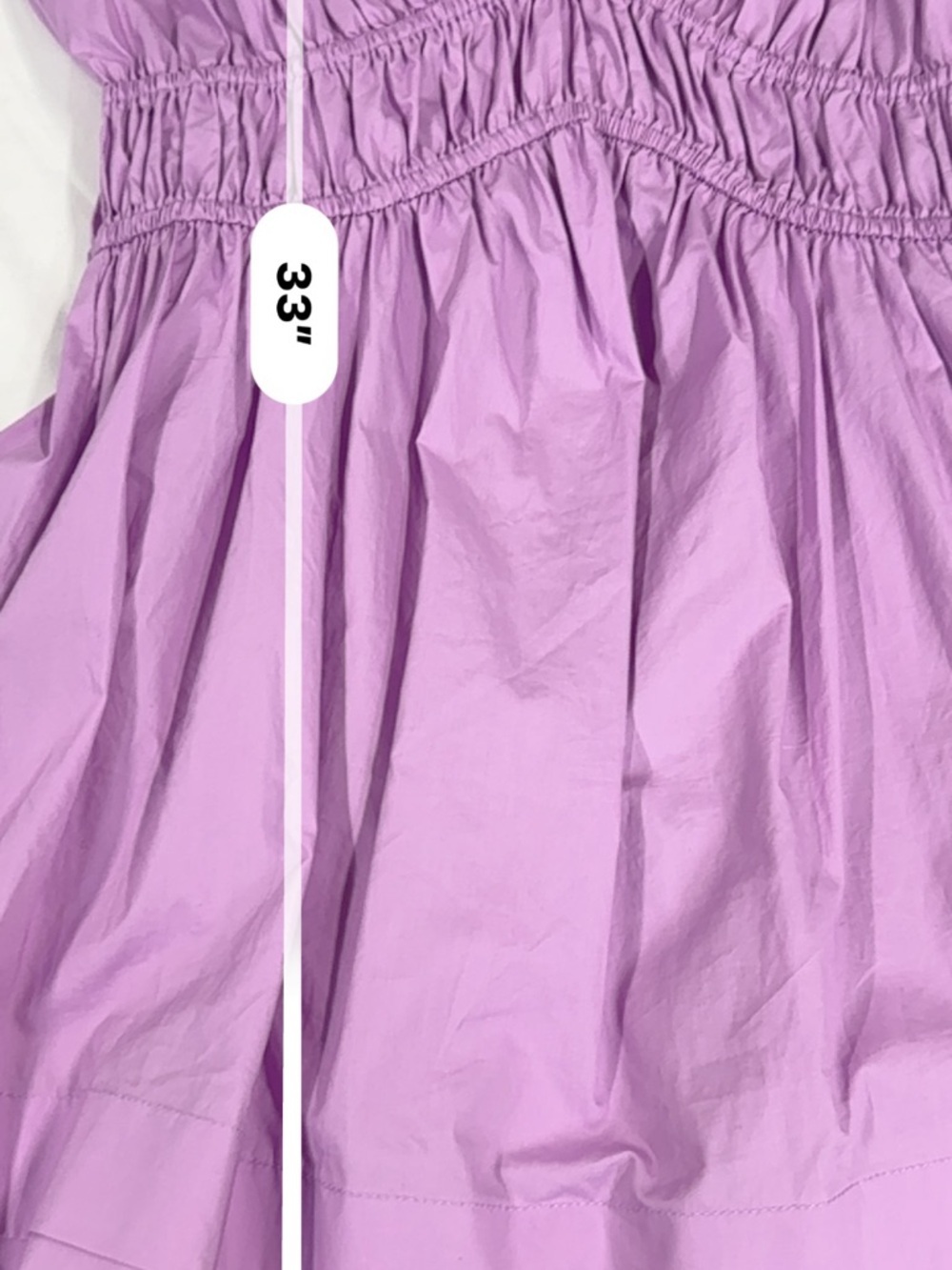 English Factory Lilac Scallop-Hem Puff Sleeve Mini Dress - Picture 11 of 16